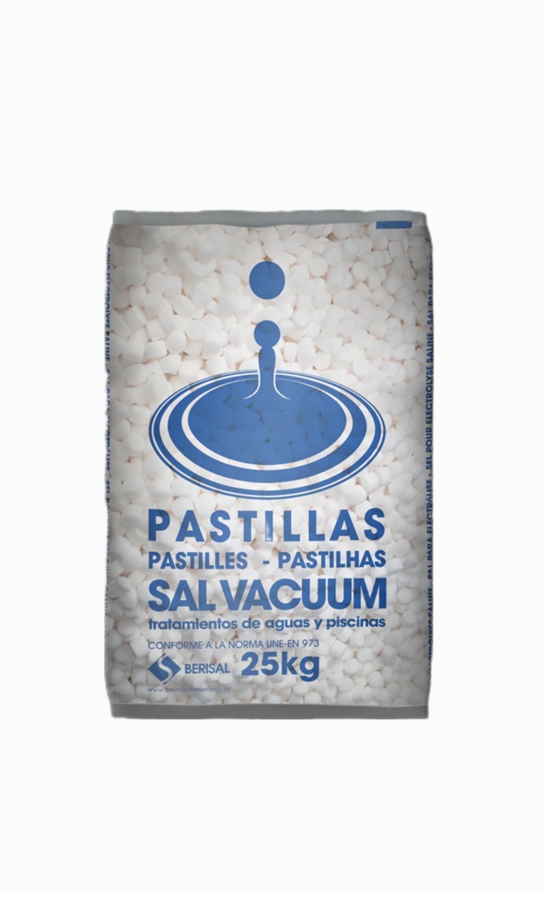 Bolsa 25Kg Pastillas de Sal para Lavavajillas Vacuum